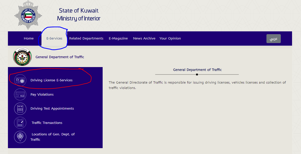 Kuwait Driving Licence Validity Check Online
